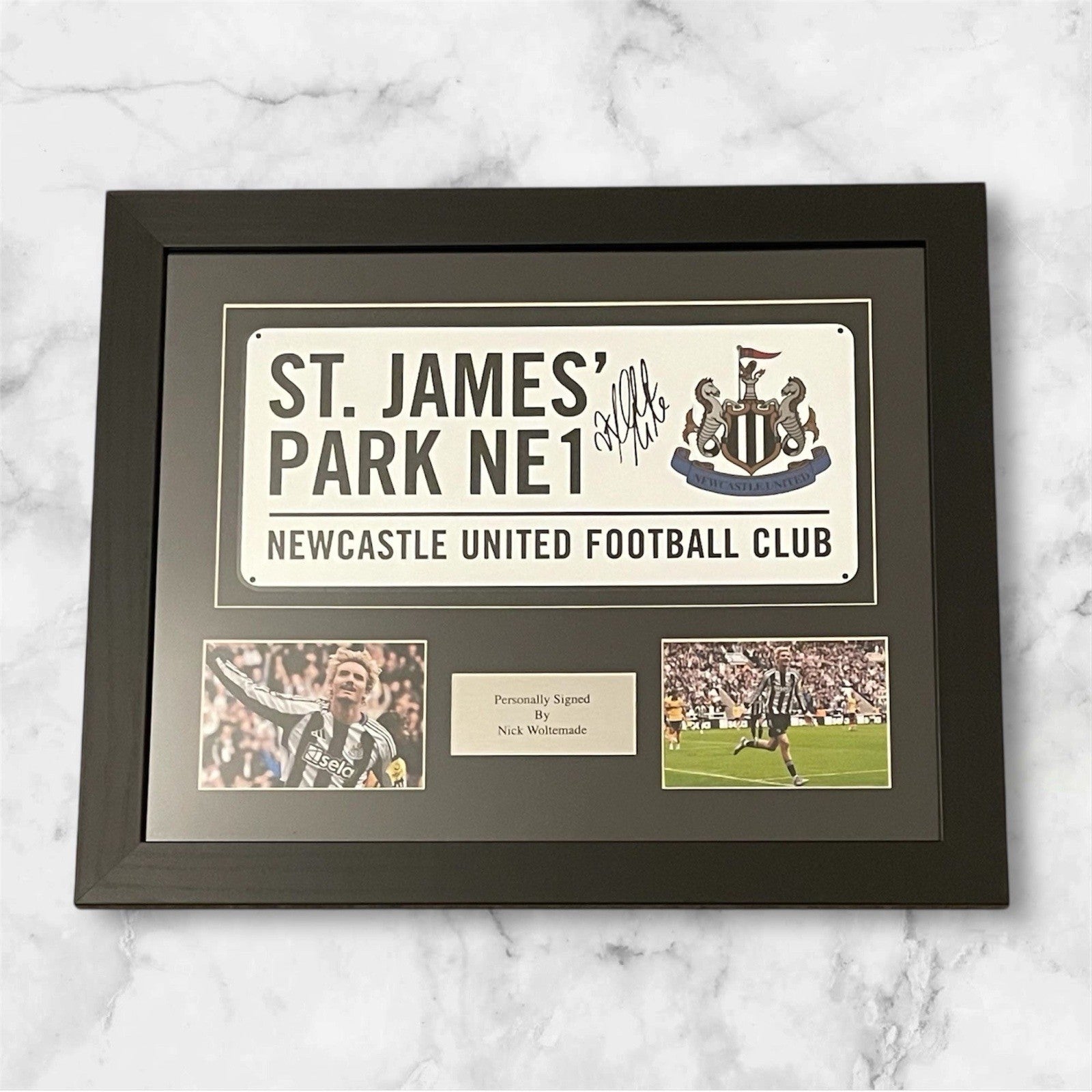 Framed Alan Shearer Hand Signed Newcastle Photo With COA £89.992