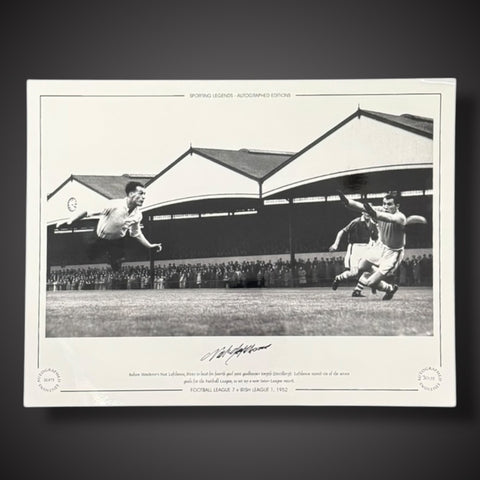 FRAMED Nat Lofthouse Signed Bolton Wanderers Photo: 1952 £451