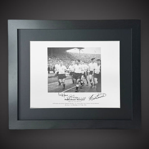 FRAMED Tottenham Hotspur  Signed Greaves,Jones & Smith  1962 FA Cup Winners £550