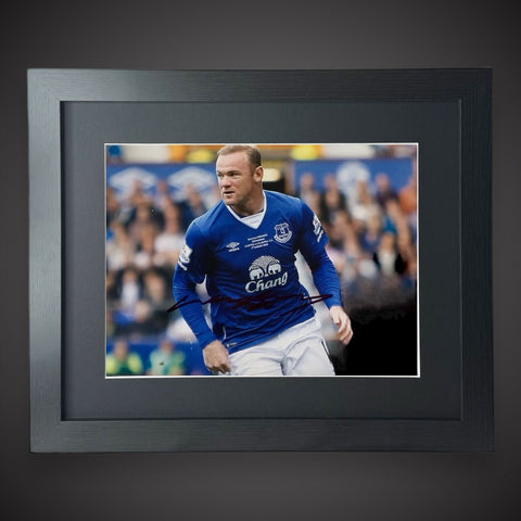 Everton Wayne Rooney Hand Signed And Framed Photograph £55 With COA 16X200