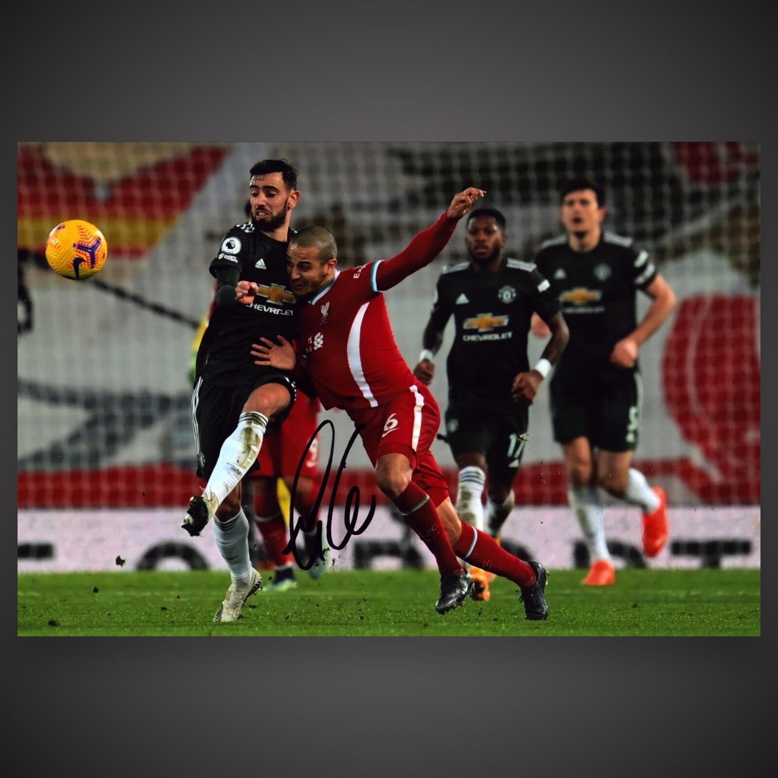 Thiago Alcantara Hand Signed Liverpool Football Photo 16x12  With COA £350