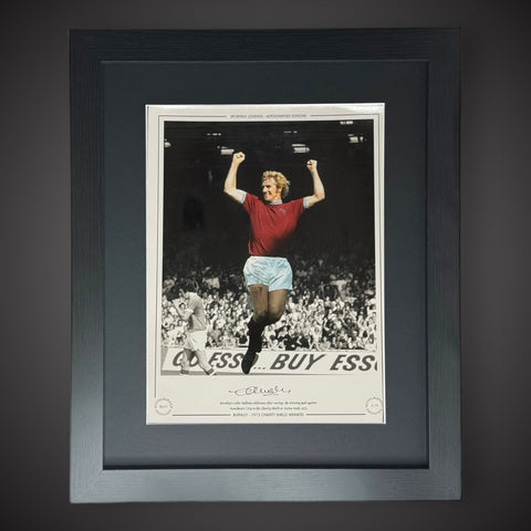 FRAMED Colin Waldron Signed Burnley 1973 Photo £450