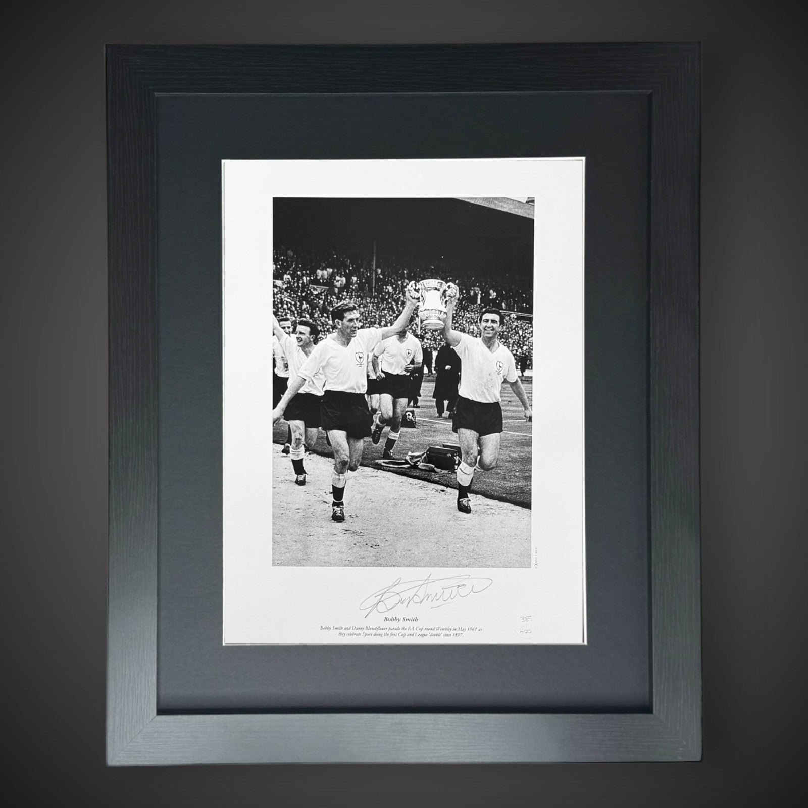FRAMED Tottenham Hotspur - Bobby Smith Hand Signed Photo  £450