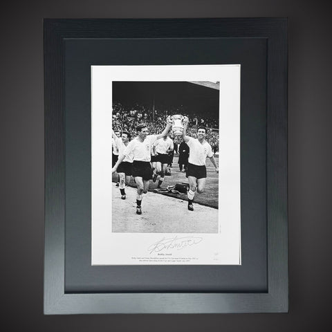 FRAMED Tottenham Hotspur - Bobby Smith Hand Signed Photo  £450