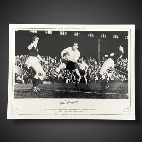 FRAMED Bolton Wanderers V Tottenham Hotspur - Nat Lofthouse Hand Signed Photo1