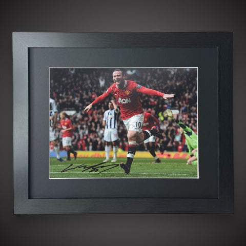 Signed And Framed  - Wayne Rooney Manchester United Photo With COA £790