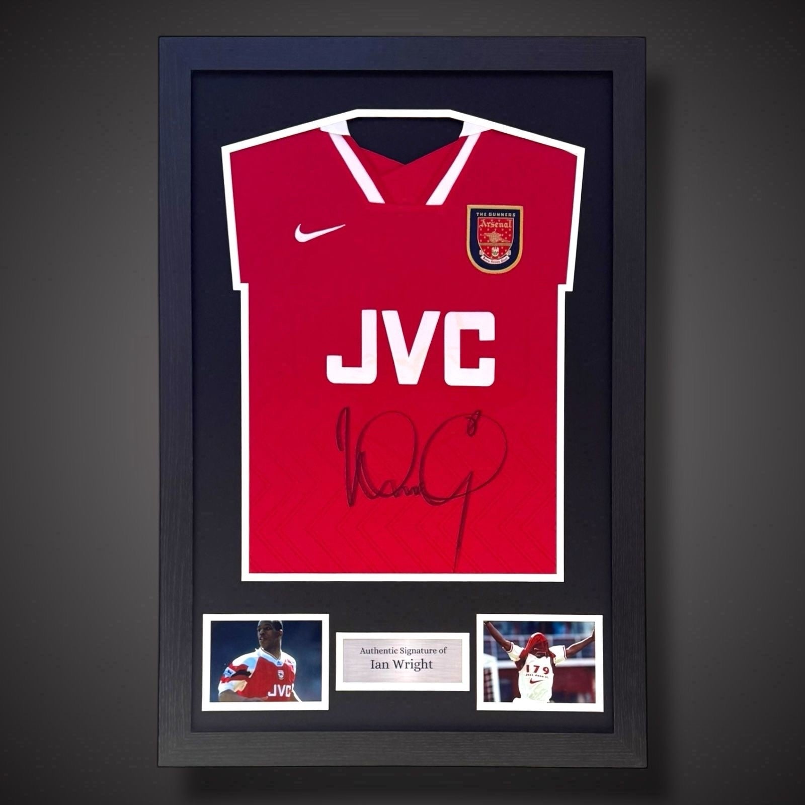 Ian Wright Arsenal Legend Hand Signed And Framed Football Shirt £299 With COA 0