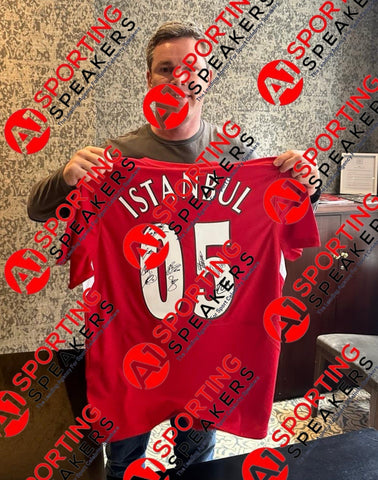 Liverpool 2005 Champions League Final Retro Shirt Signed By 15  £799 With COA8