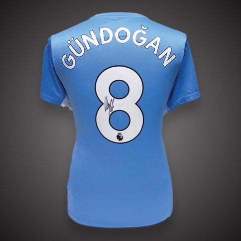 Manchester City  Ilkay Gundogan Hand Signed Football Shirt With COA £1990