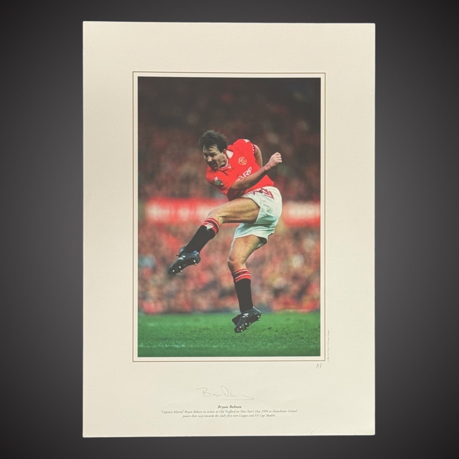 Framed Bryan Robson- Manchester United 1994 Hand Signed Photo £44.99 16X201