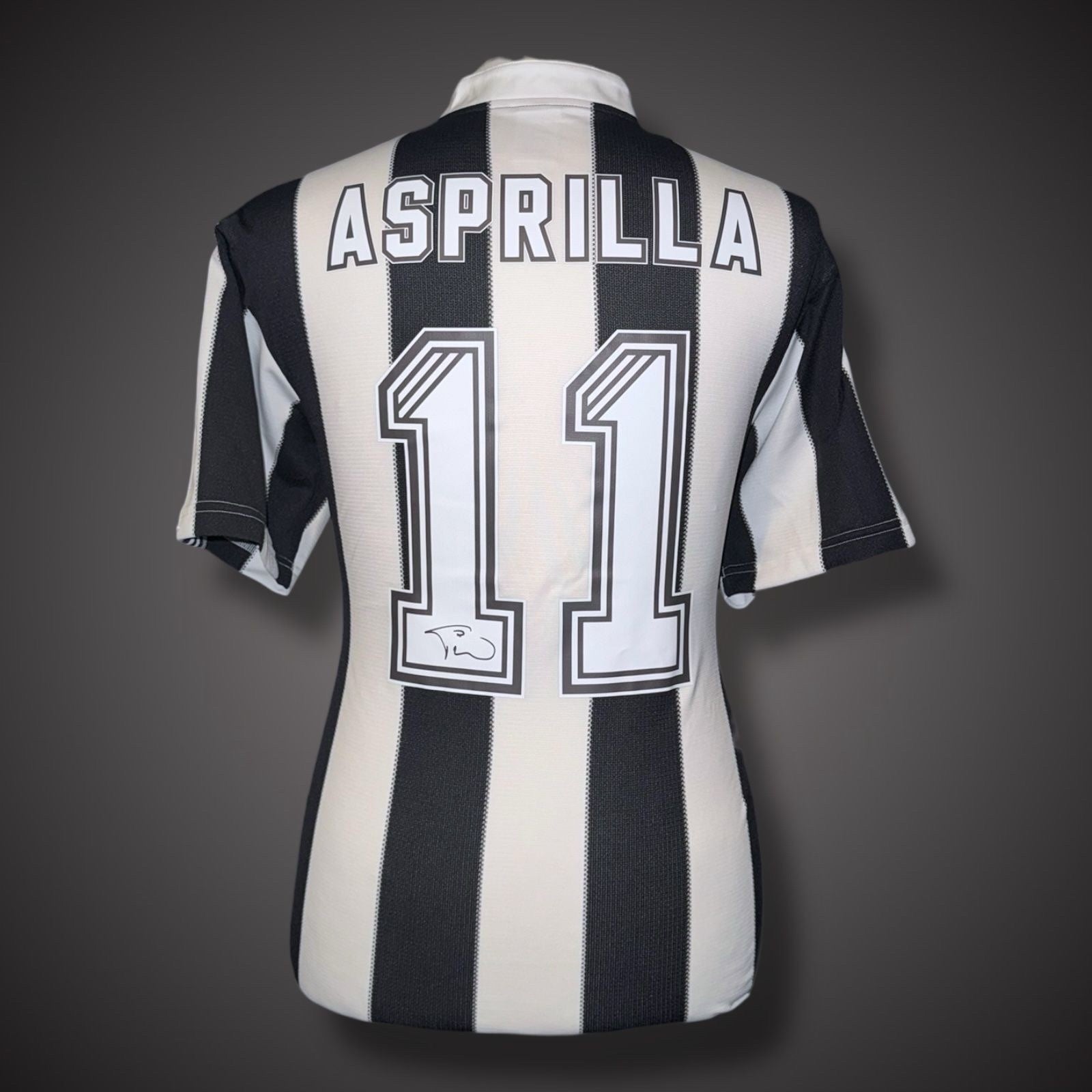 Faustino Asprilla Hand Signed  Newcastle United Football Shirt £349 With COA 0