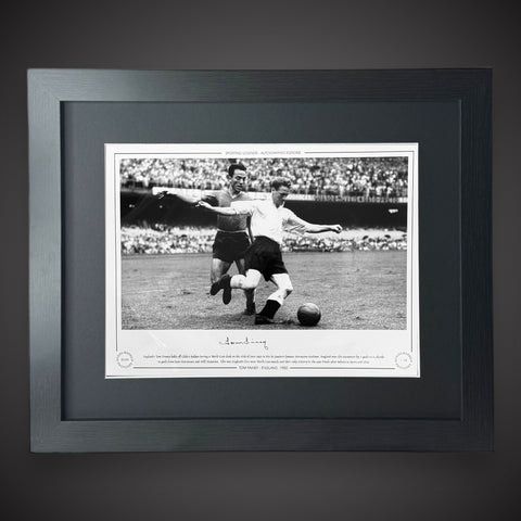 FRAMED Tom Finney England 1950 Hand Signed Photo £450