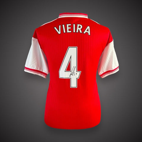 Patrick Vieira Hand Signed Arsenal Football Shirt With COA £1990
