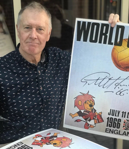 Sir Geoff Hurst Signed World Cup Willie Poster From Agent COA  £29.99 16X232