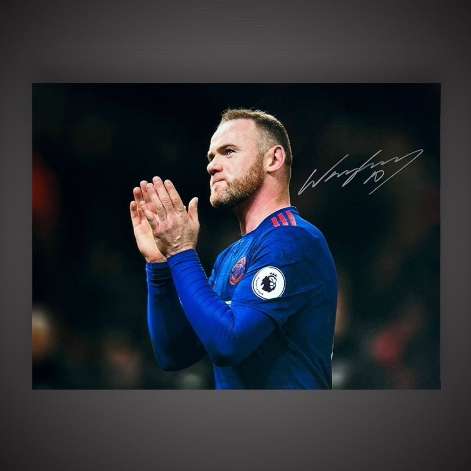Wayne Rooney Manchester United Hand Signed 16x12 Size Photograph With COA £39.990