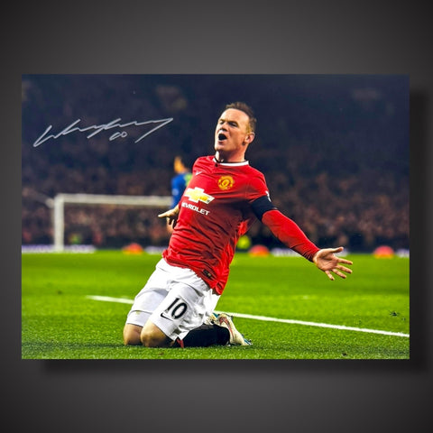 Wayne Rooney Manchester United Hand Signed Photograph £39.990