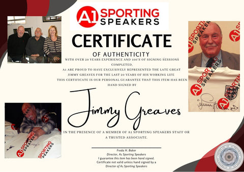 Jimmy Greaves England 9 Scotland 3 Signed Photo £25 16X232