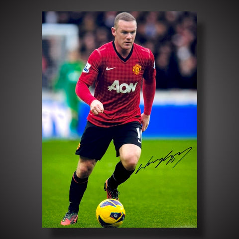 Framed Wayne Rooney Manchester United Hand Signed Photograph £69.991
