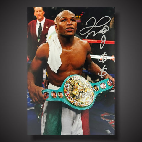Floyd “Money” Mayweather Hand Singed 12x8 Photograph £349 With COA0