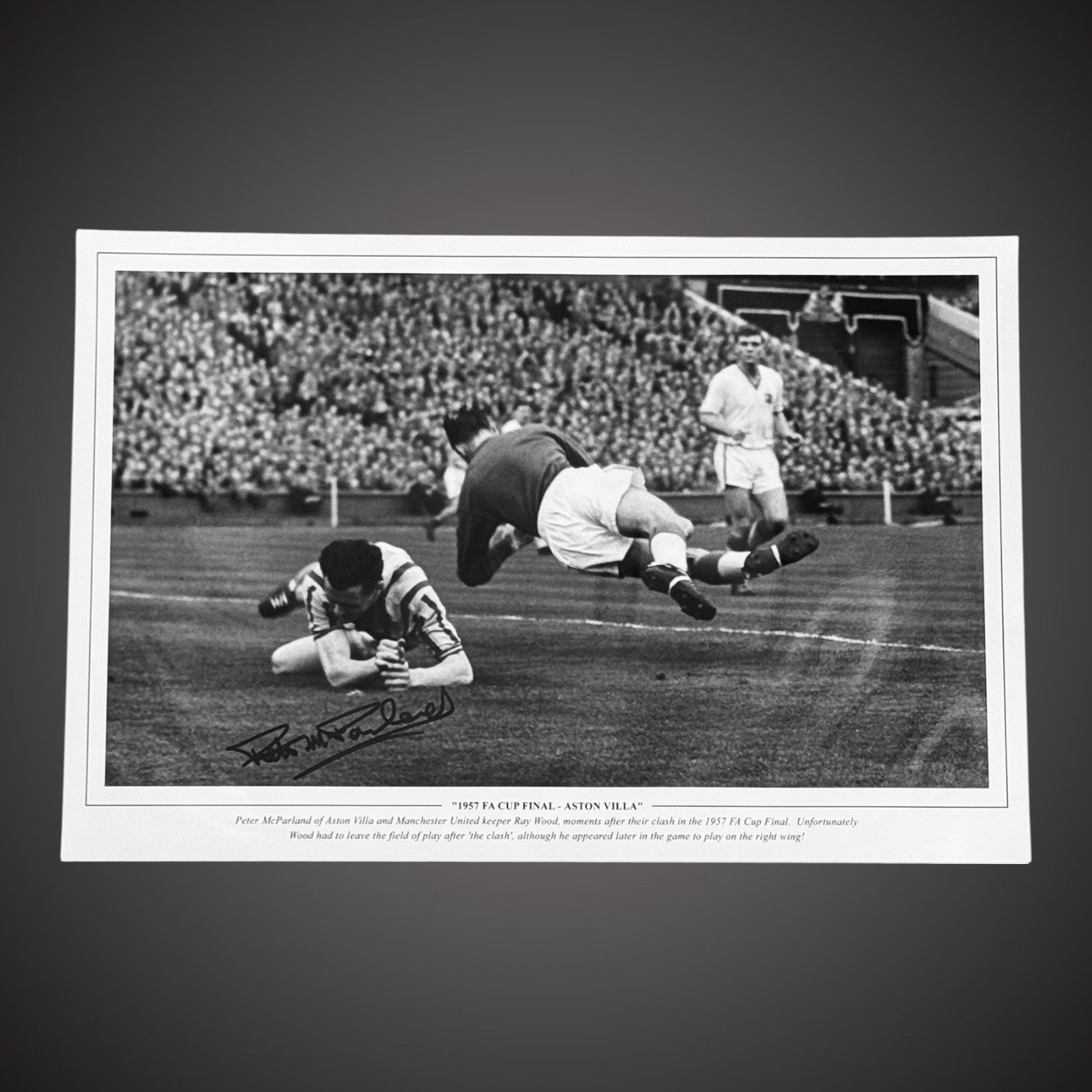 Peter McParland Hand Signed Photo £25 12X180