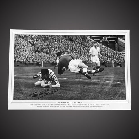 Peter McParland Hand Signed Photo £25 12X180