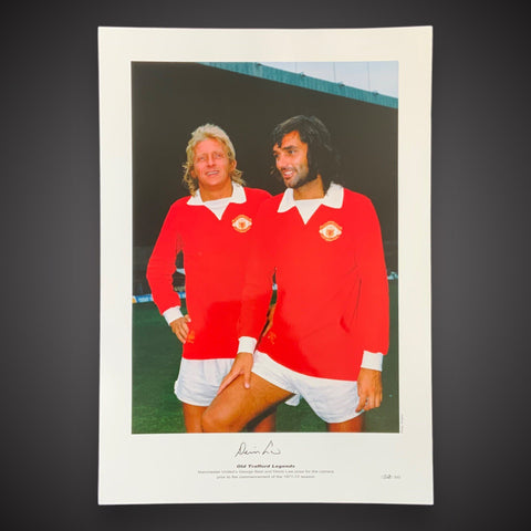 Manchester United Denis Law The KING Hand Signed Photo - With COA £300