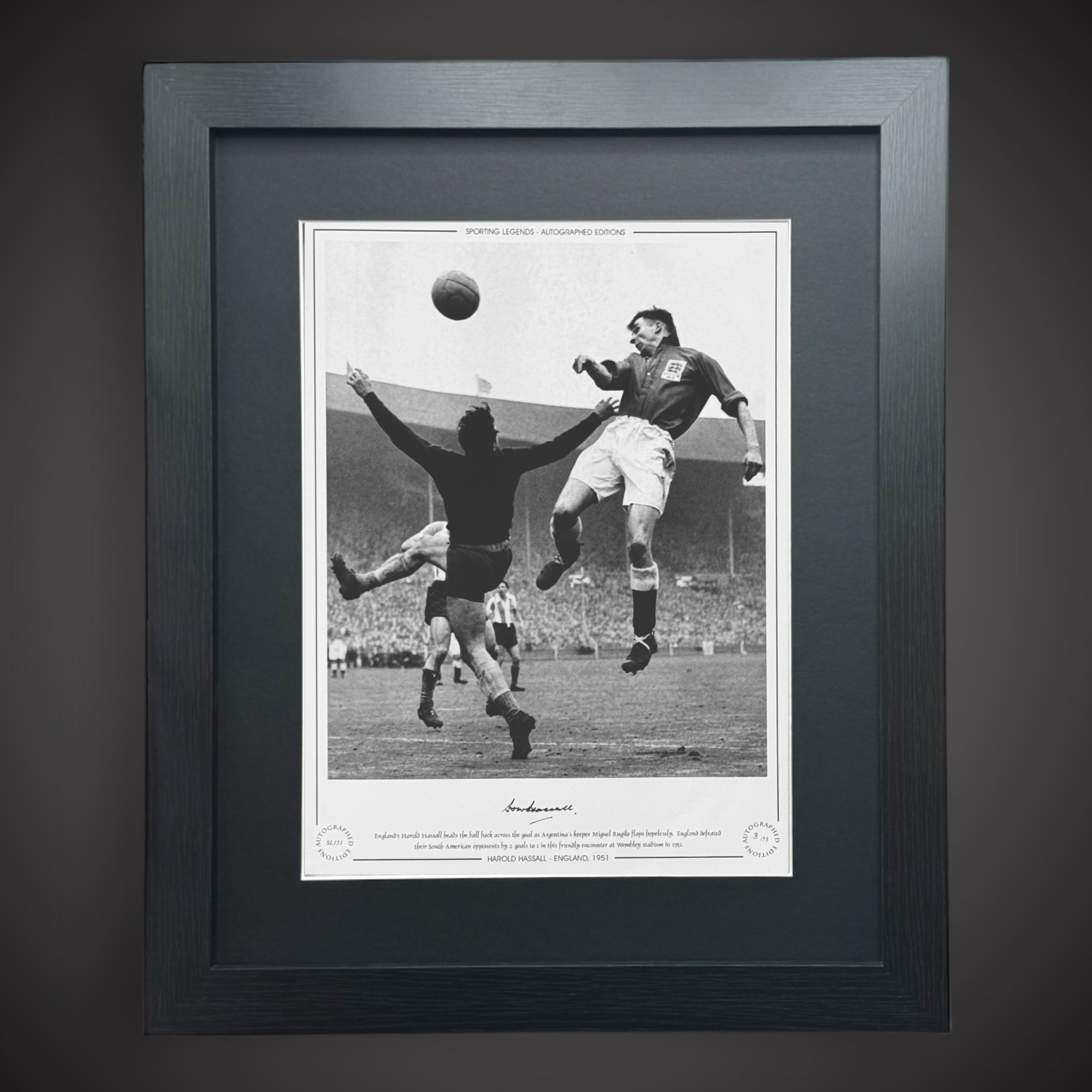 Framed Harrold Hassall England 1951 Hand Signed Photo £44.99 16X200
