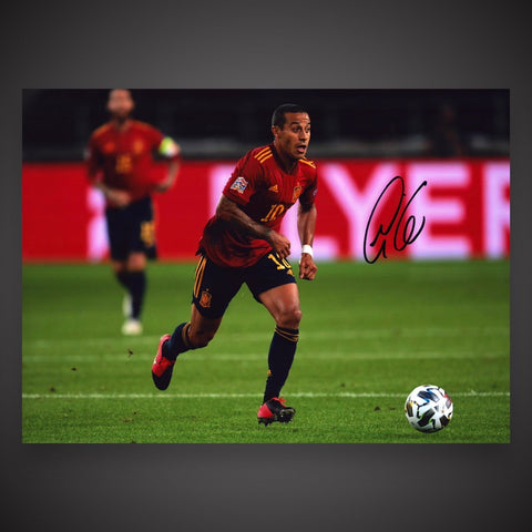 Thiago Alcantara Hand Signed 16x12 Photo - Spain - With COA £39.990