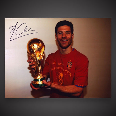 Fantastic - Xabi Alonso Hand Signed 16x12 inches Spain ￼Photo With COA £49.990