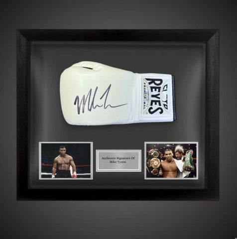 Framed Mike Tyson Hand Signed Reyes Boxing Glove With COA £425 Limited Stock -0