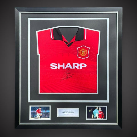 Eric Cantona, Signed And Deluxe Framed Manchester United Shirt £3990