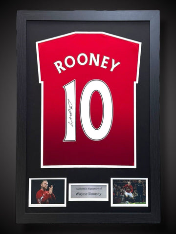 Wayne Rooney Hand Signed And Framed Manchester United Shirt With COA £1950