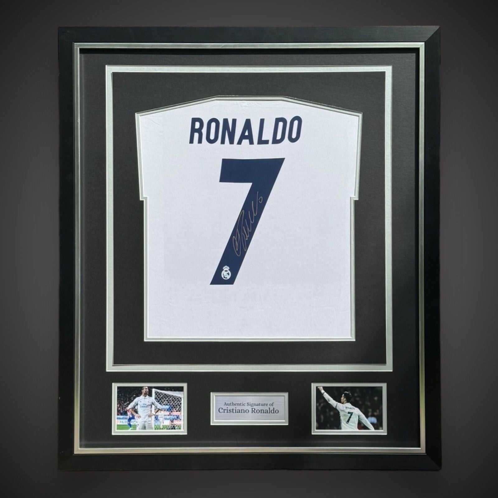 Cristiano Ronaldo Hand Signed And Deluxe  Framed Real Madrid Shirt £6990