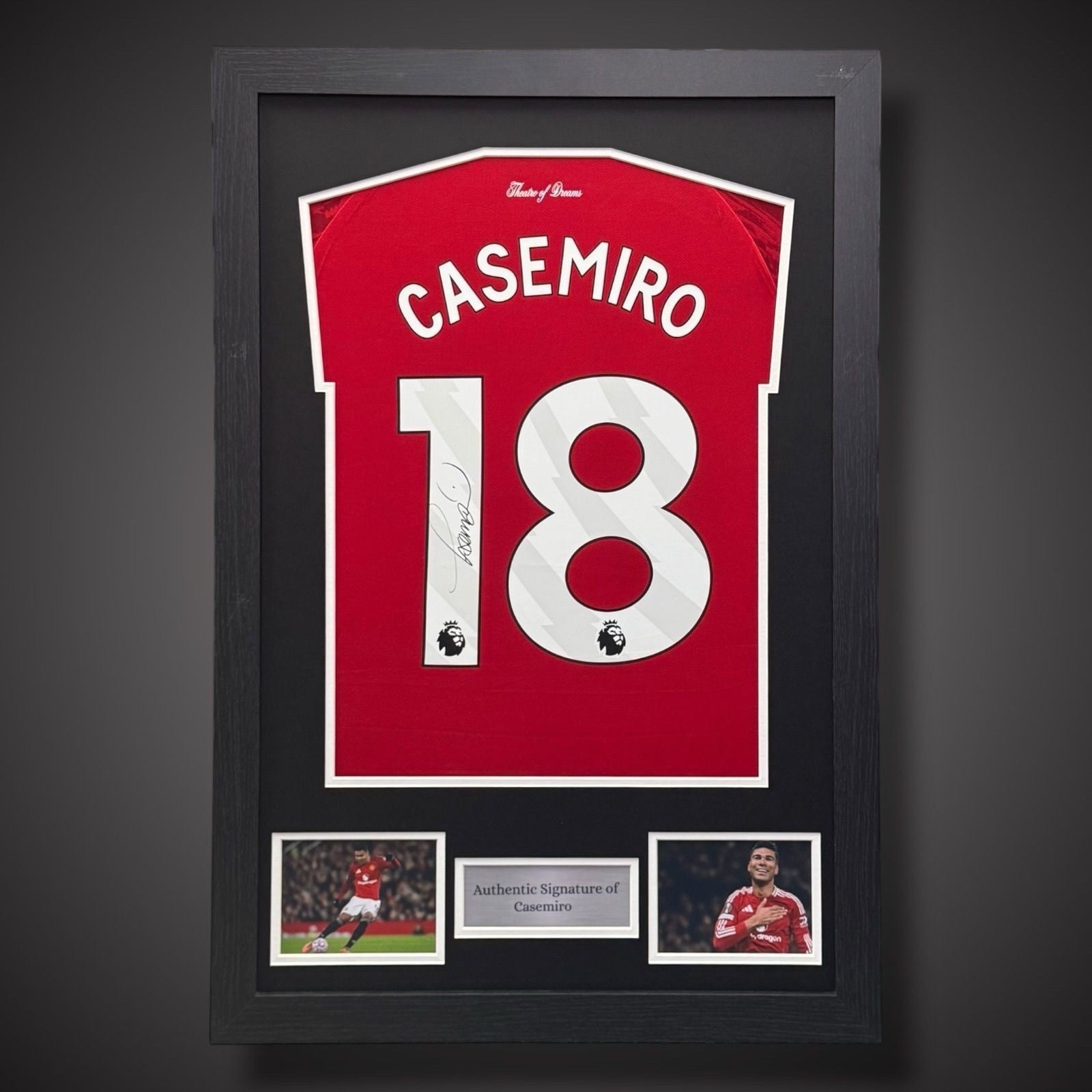 Casemiro Hand Signed And Framed Manchester United Football Shirt With COA £3490
