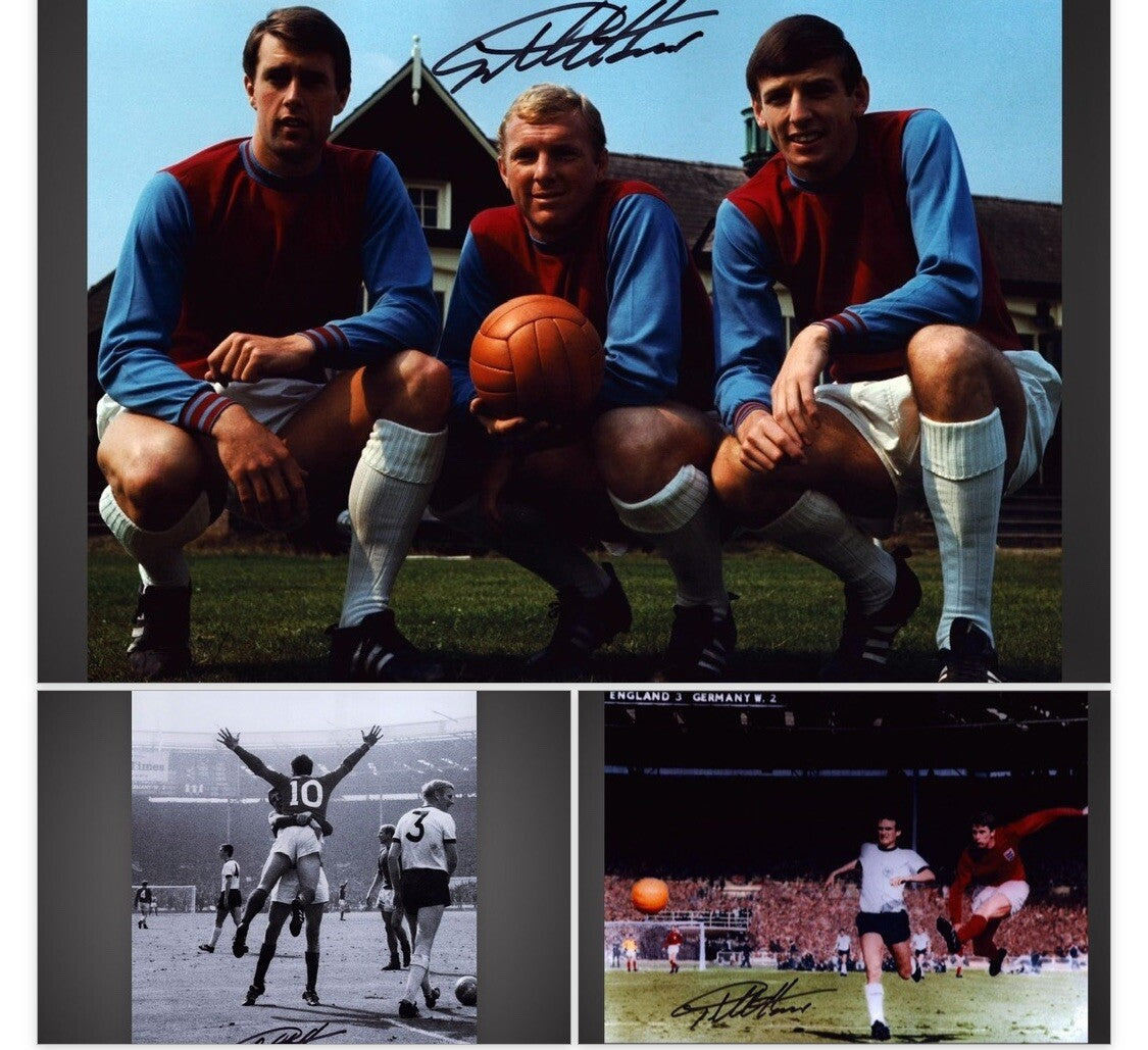Sir Geoff Hurst TRADE DEAL 3 16x12 Signed Photos Direct From His Agent £49.990