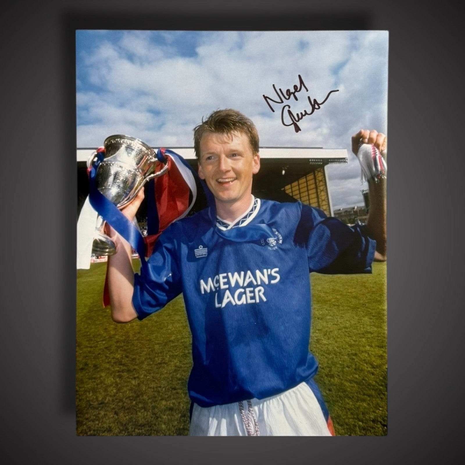 Framed Nigel Spackman Rangers Hand Signed 16x12 Photo £44.99 16X201