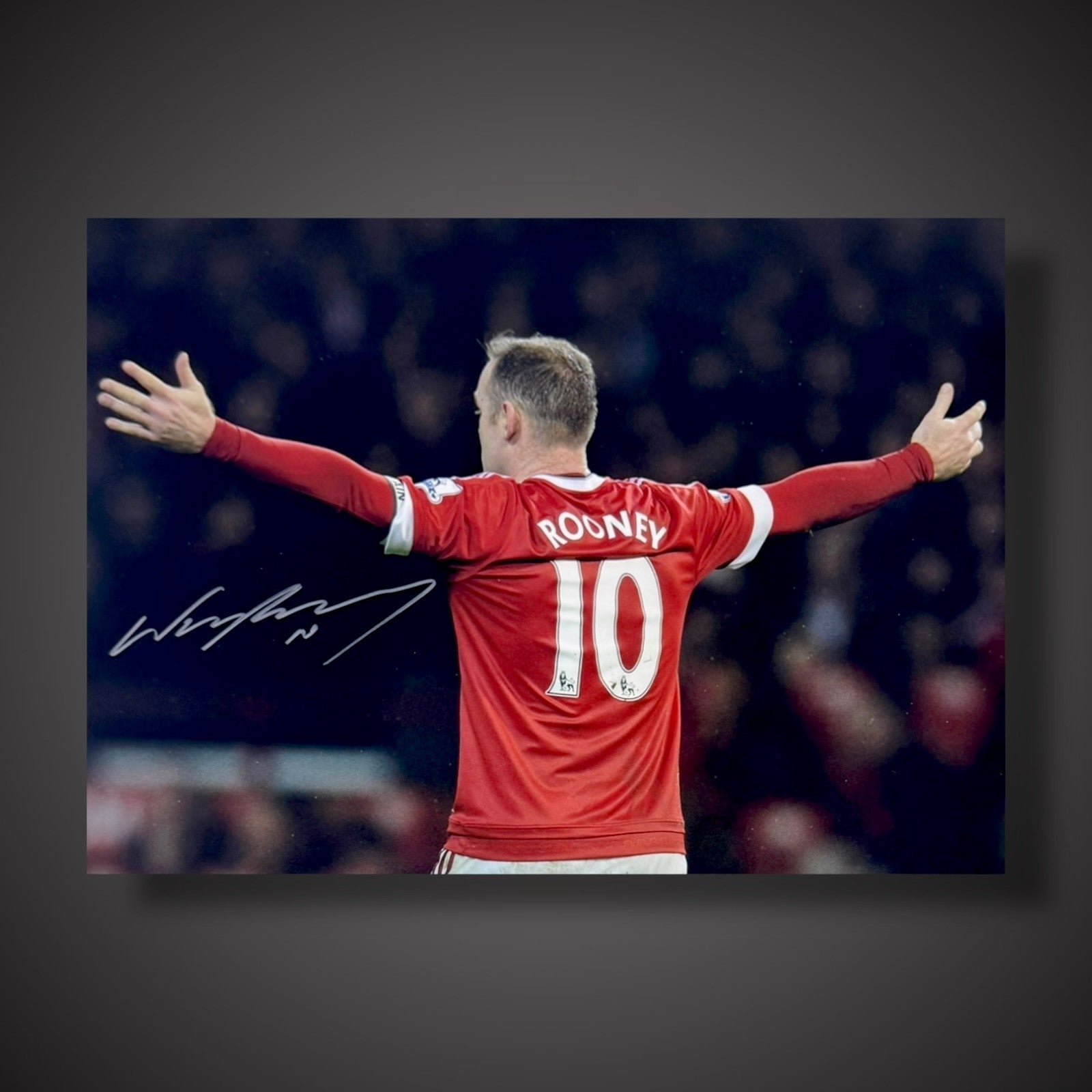 Manchester United Wayne Rooney Hand Signed Framed Photograph With COA £69.991