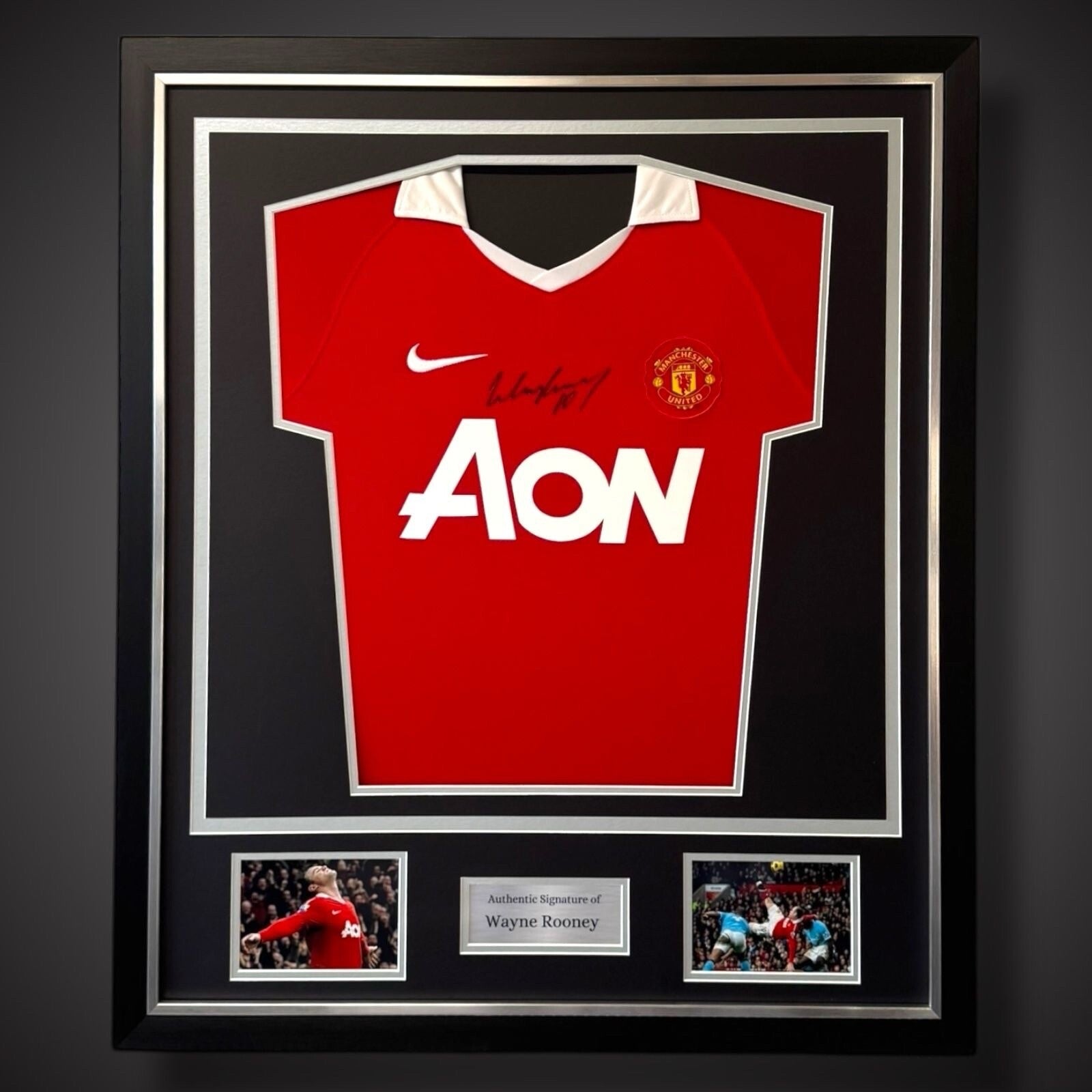 Wayne Rooney Hand Signed 2010/11 Deluxe Framed Manchester United Shirt  £2250