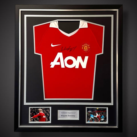 Wayne Rooney Hand Signed 2010/11 Deluxe Framed Manchester United Shirt  £2250