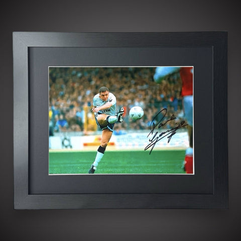 Framed Tottenham Hotspur- Paul Gascoigne Hand Signed Football Photo £49.99 16X200