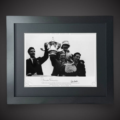 FRAMED TOTTENHAM HOTSPUR MAURICE NORMAN & PETER BAKER SIGNED PHOTO £49 16X120