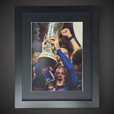 Framed  Wayne Rooney Manchester United Signed Photo With COA £790