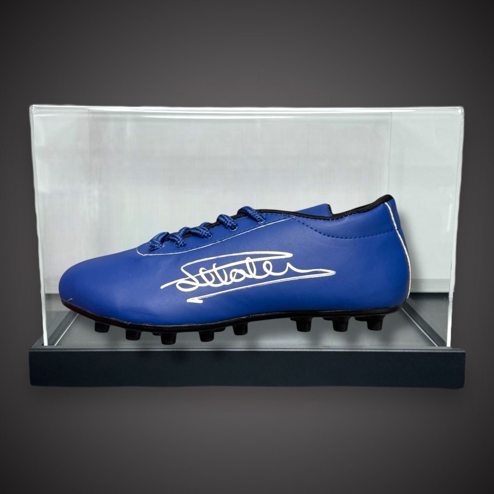 Mark Hateley Hand Signed Rangers Football Boot With COA In A Acrylic Case £1250