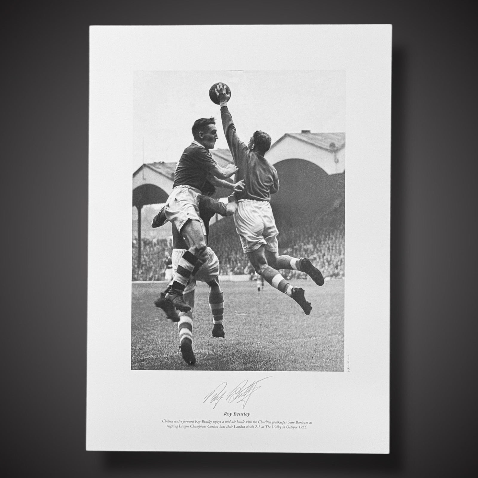 FRAMED Chelsea- Roy Bentley Hand Signed Photo £451