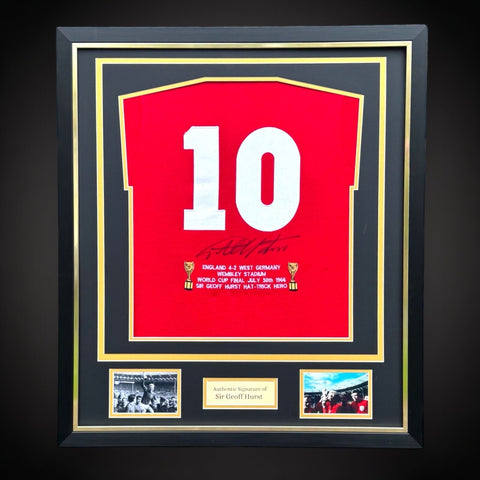 Sir Geoff Hurst ENGLAND 1966 World Cup Winners Hand Signed Shirt £499 COA offers0
