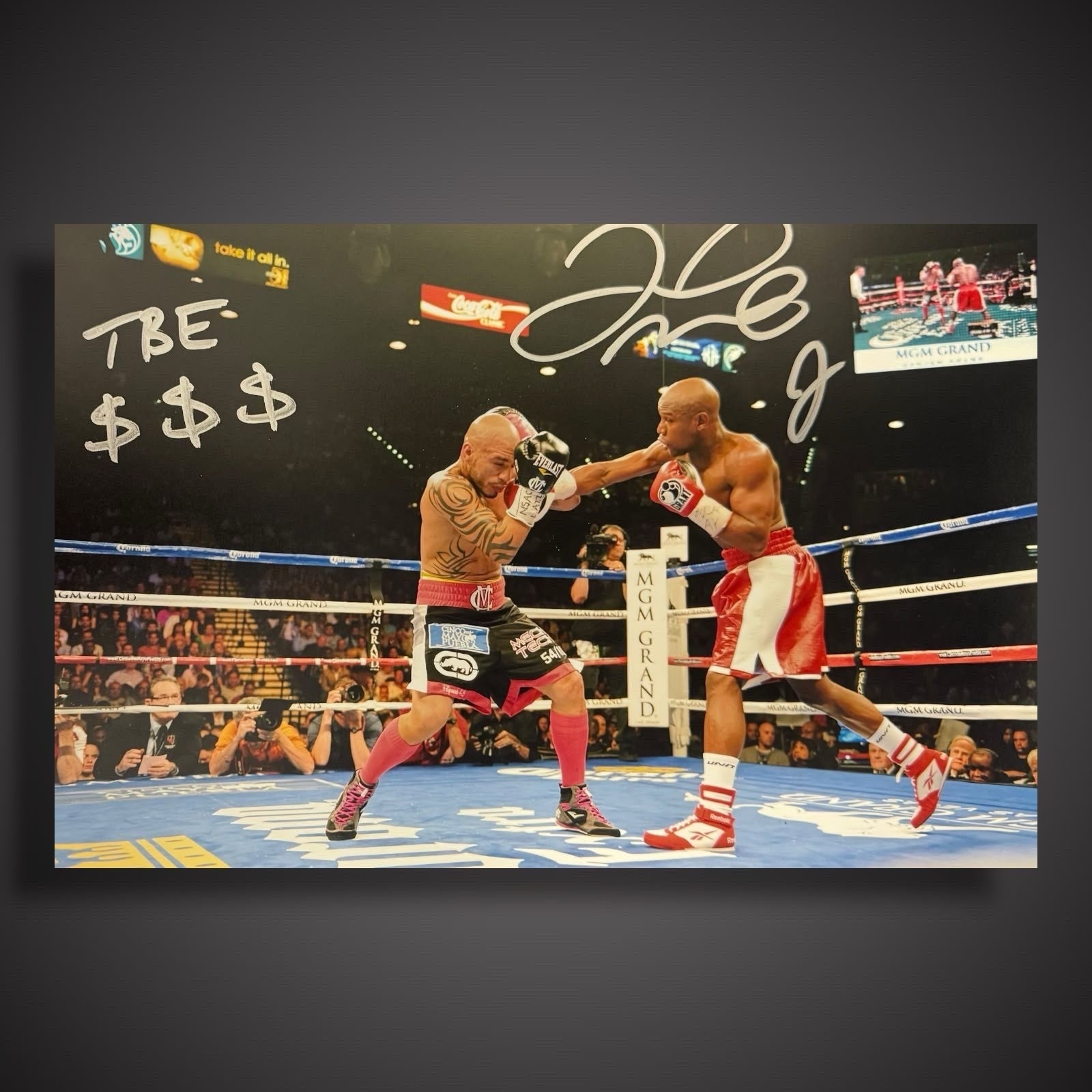 Floyd Money Mayweather TBE Hand Singed 12x8 Photo £349 With COA0