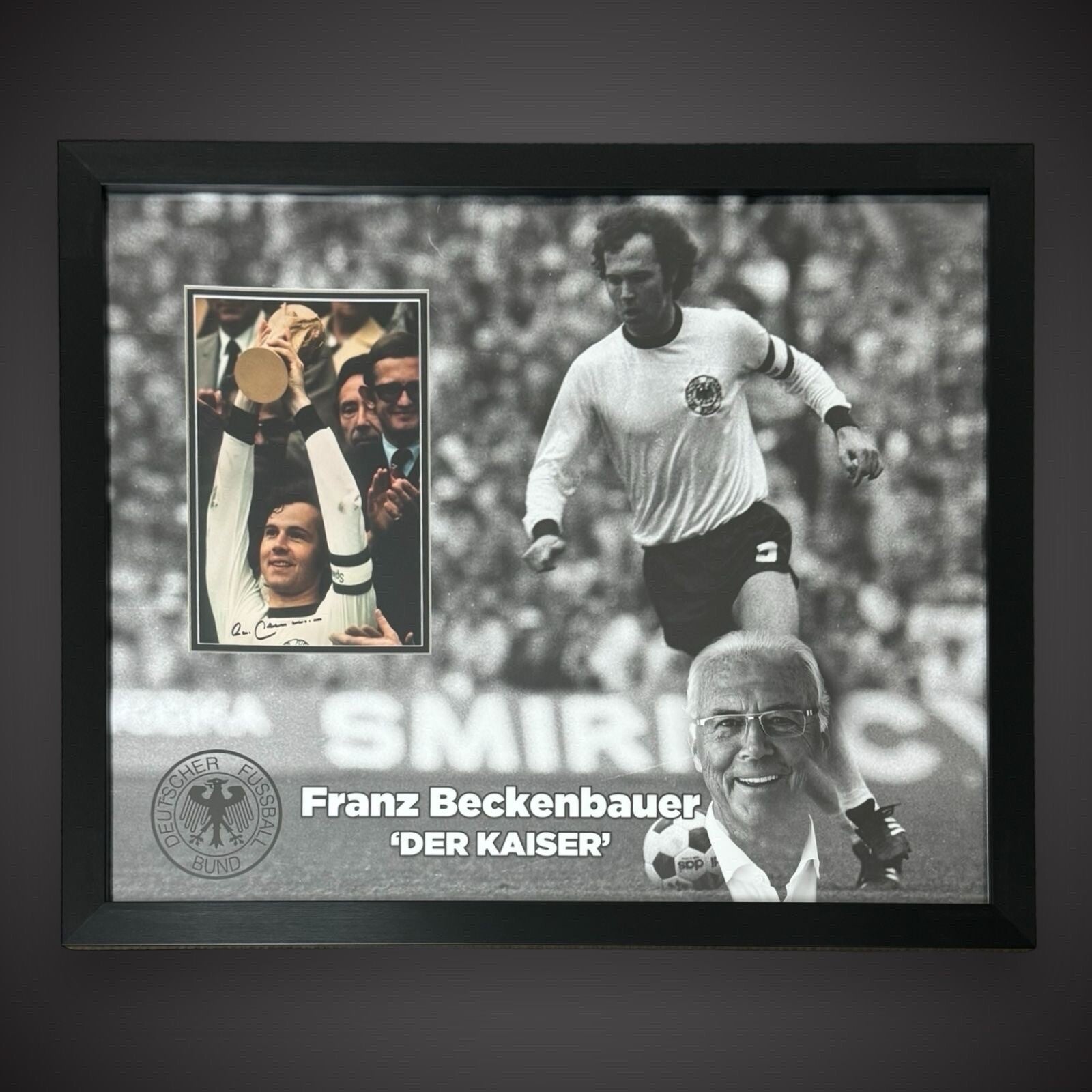 Franz Beckenbaur Very Rare Legendary German Captain Signed Framed Photo £3990