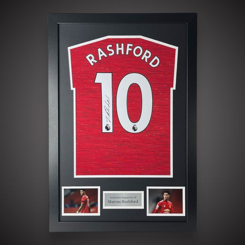 Marcus Rashford Hand Signed And Framed Manchester United Football Shirt £3590