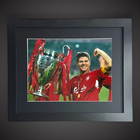 Framed Hand Signed Steven Gerrard Photograph Liverpool  £89.980