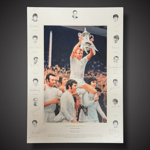 Leeds United - FA Cup Final 1972 Fully Signed Print0